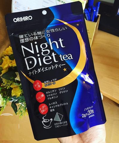 Trà Giảm Cân Ban Đêm Orihiro Night Diet Tea Nhật Bản - Hỗ Trợ Thải Độc, Cải Thiện Giấc Ngủ - 20 Gói Gọn Nhẹ, Dễ Dàng Sử Dụng