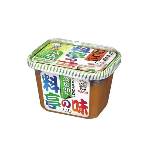 Tương Miso Dashi Marukome Giảm Muối 375g - Hương Vị Thơm Ngon, Đậm Đặc Thích Hợp Cho Người Ăn Nhạt
