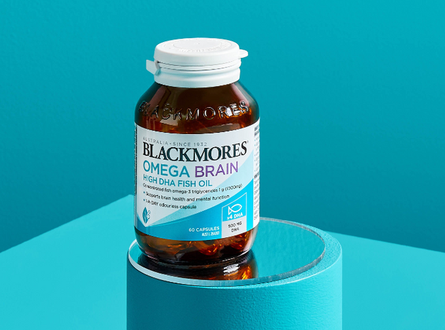 Viên Dầu Cá X4 Omega DHA Blackmores Omega Brain Úc - Tăng Cường Trí Nhớ và Thị Lực, 60 Viên Dạng Nang Mềm Dễ Uống