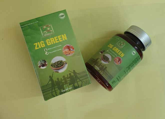 Viên Uống Hỗ Trợ Tăng Cân Zig Green Natural - Chiết Xuất Thảo Mộc Tự Nhiên, Bồi Bổ Sức Khỏe, Ăn Ngon, Ngủ Ngon