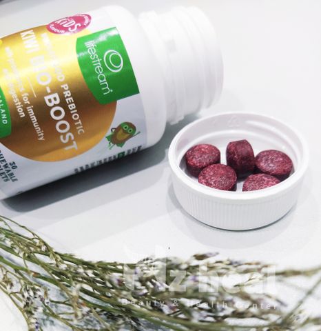 Kẹo Ngậm Tăng Đề Kháng Lifestream Kiwi Bio-Boost - Bổ Sung Vitamin C, Chất Xơ Và Chống Oxy Hóa Từ Kiwi New Zealand, Hộp 30 Viên