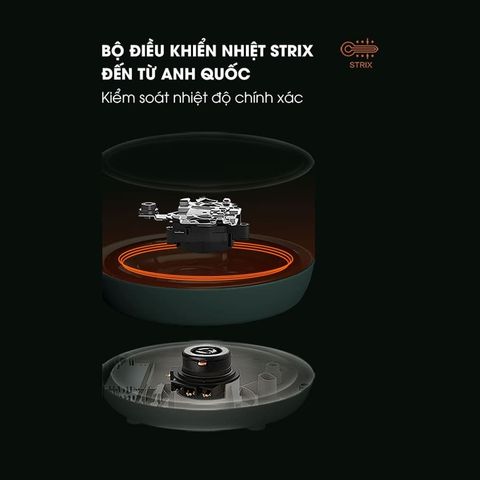 Ấm Siêu Tốc Bear ZDH-C15C1 1.5L - Thiết Kế Hiện Đại, Công Nghệ Nhiệt Strix, Nấu Nước Nhanh Chóng, An Toàn, Tiện Lợi Tại Nhà