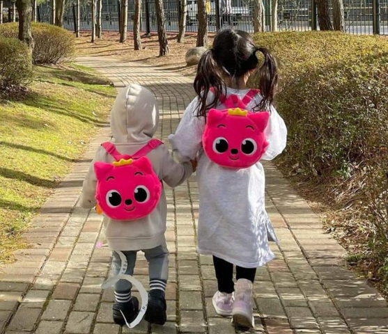 Balo Pinkfong Hàn Quốc Cho Bé - Thiết Kế Dễ Thương, Chất Liệu Cao Cấp, Quai Đeo Điều Chỉnh - Quà Tặng Tuyệt Vời Cho Trẻ Em