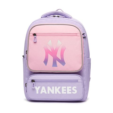 Balo Trẻ Em MLB Mega New York Yankees Tím Pastel 7ABK0012N-50LDL Kèm Túi Tote - Dành Cho Bé Trai và Bé Gái