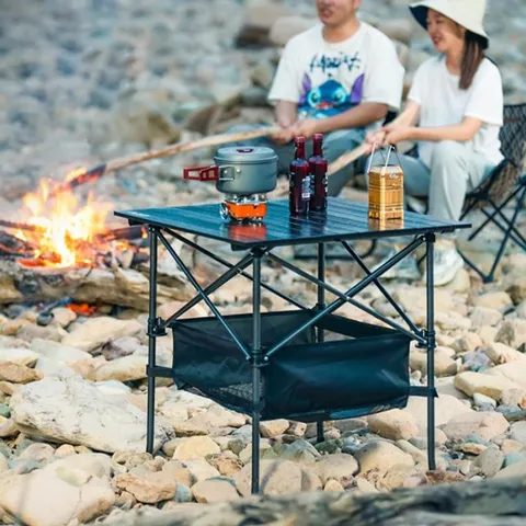 Bàn Dã Ngoại Gấp Gọn Đa Năng Hợp Kim Nhôm Siêu Nhẹ - Bàn Cắm Trại Du Lịch Tiện Dụng, Chịu Lực Tốt, Dễ Di Chuyển
