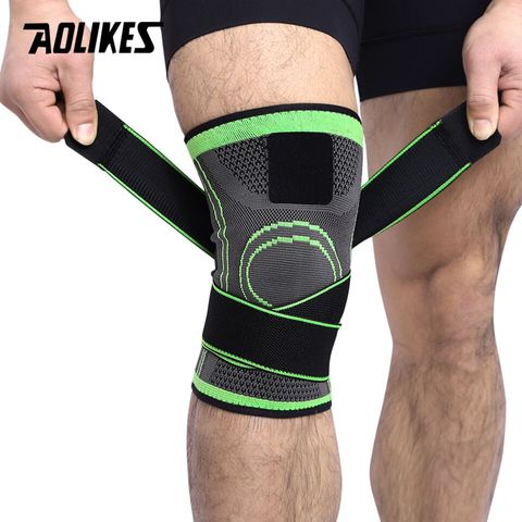Băng Cuốn Hỗ Trợ Bảo Vệ Đầu Gối Aolikes 7720 - Giảm Chấn Thương Khi Tập GYM, Co Giãn Tốt, Thoáng Khí, Dành Cho Thể Thao Nặng