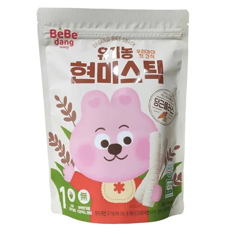 Bánh gạo lứt hữu cơ Bebedang Hàn Quốc cho bé 6M+