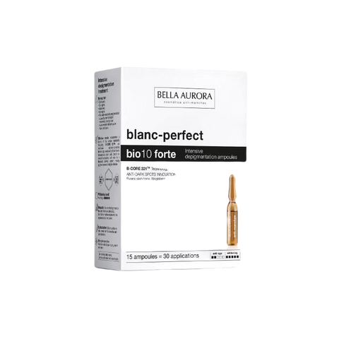 Serum Bella Aurora Bio10 Forte - Hỗ trợ sáng da & giảm sắc tố, chống oxy hóa hiệu quả, cải thiện đốm sắc tố da, 15 ống x 2ml