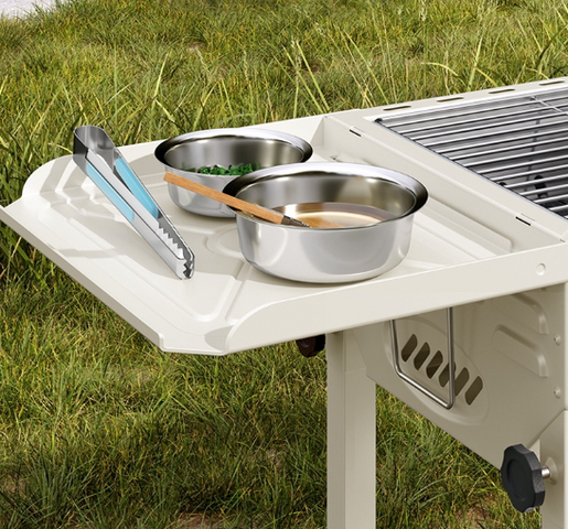 Bếp Nướng Than Hoa BBQ Ngoài Trời Gấp Gọn - Dễ Dàng Mang Theo & Phù Hợp Cho Cắm Trại, Tiệc Tùng, Kích Thước 30x65cm