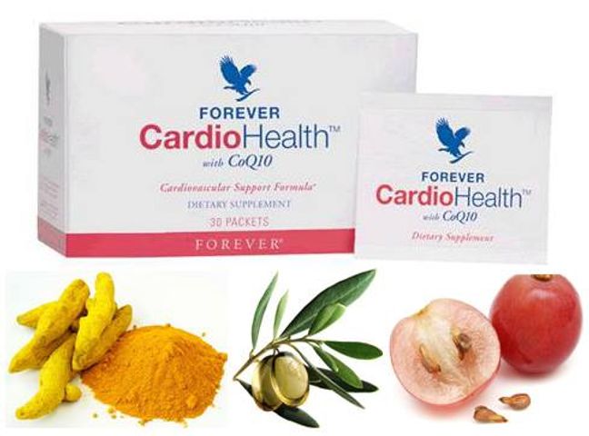 Bột uống Forever Cardiohealth With CoQ10 - Hỗ trợ sức khỏe tim mạch, tăng cường sức đề kháng, bổ sung dinh dưỡng, 30 gói tiện lợi
