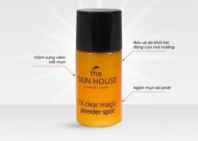 Chấm Mụn The Skin House Dr. Clear Magic Powder Spot 7ml - Sản Phẩm Chăm Sóc Da Mụn, Giảm Viêm, Làm Khô Mụn Hiệu Quả