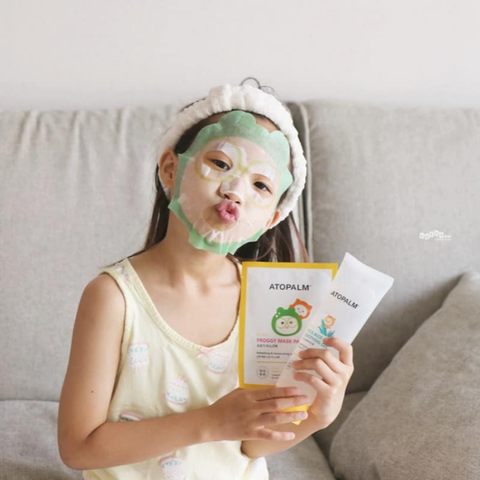 Combo 5 Miếng Mặt Nạ Cấp Ẩm Cho Bé Atopalm Froggy Mask Pack - Mặt Nạ Giấy Dành Cho Làn Da Nhạy Cảm Của Trẻ Em