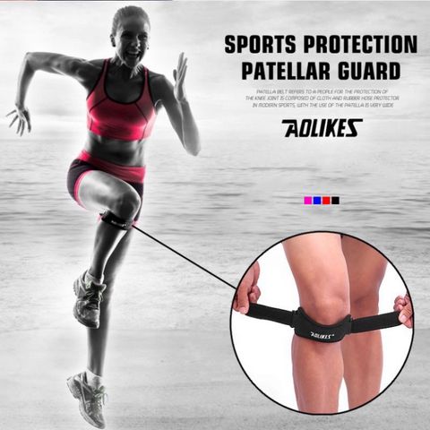 Đai Hỗ Trợ Bảo Vệ Đầu Gối Aolikes AL 7919 - Thiết Bị Tập Gym Chất Lượng Cao, Siêu Thoáng Khí, Đệm Silicone êm ái