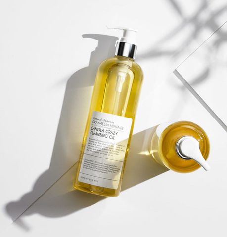Dầu Tẩy Trang Hoa Cải Graymelin Vintage Canola Crazy 300ml - Giảm Mụn, Làm Sạch Sâu, Cấp Nước Cho Da Nhạy Cảm