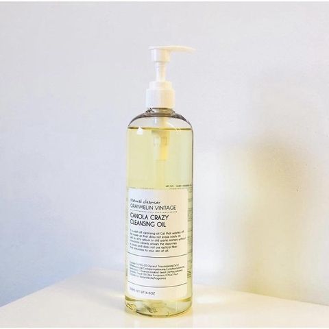 Dầu Tẩy Trang Hoa Cải Graymelin Vintage Canola Crazy 300ml - Giảm Mụn, Làm Sạch Sâu, Cấp Nước Cho Da Nhạy Cảm