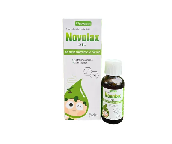 Dịch uống Novolax Drop hỗ trợ giảm táo bón