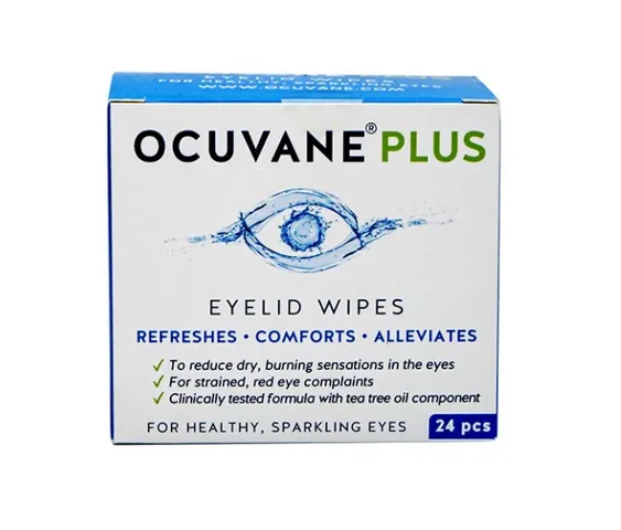 Gạc lau mi mắt Ocuvane Plus Eyelid Wipes cho người lớn