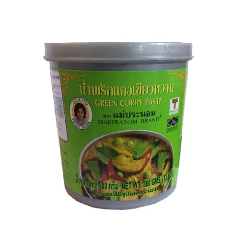 Gia vị cà ri xanh Maepranom Green Curry Paste 380g - Gia vị Thái Lan chuẩn vị cho món cà ri hấp dẫn tại nhà