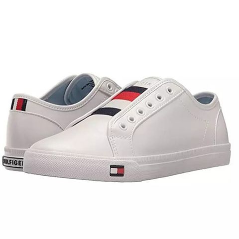 Giày Nữ Tommy Hilfiger Anni Slip-On Sneaker Trắng - Giày Thể Thao Thời Trang, Chất Liệu Da Cao Cấp, Tiện Dụng, Phong Cách Năng Động