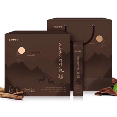 Hồng Sâm Lộc Nhung Hươu Chunho Ncare - Thức Uống Đại Bổ Giúp Cải Thiện Sức Khỏe Nam Giới