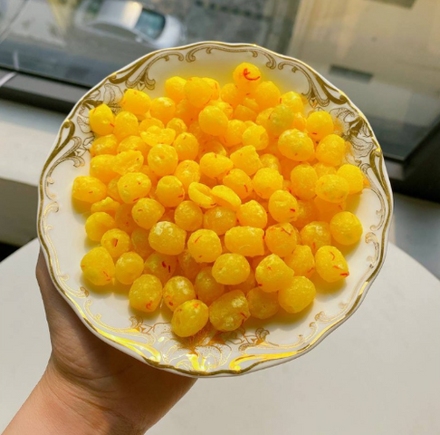 Hộp quà Tết Nhụy hoa nghệ tây và mứt Saffron - Quà Tết sang trọng bổ dưỡng gồm nhụy hoa nghệ tây, mứt gừng, mứt sen chính hãng SAFFRON