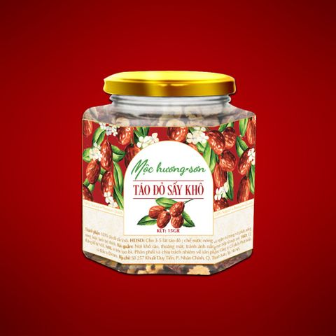Hộp Quà Tết Saffron - Táo Đỏ Sấy Khô & Mứt Gừng Cao Cấp - Món Quà Sức Khỏe Ý Nghĩa Cho Ngày Tết