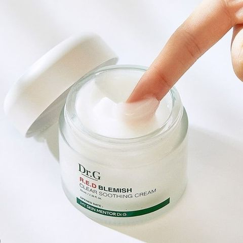 Kem Dưỡng Ẩm Phục Hồi Da Dr.G R.E.D Blemish Clear Soothing 70ml - Giúp Làm Dịu, Phục Hồi Da Kích Ứng, Giảm Mẩn Đỏ Hiệu Quả