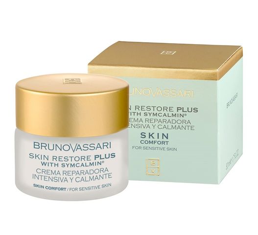 Kem Dưỡng Phục Hồi Da Bruno Vassari Skin Restore Plus 50ml - Giảm Kích Ứng, Dưỡng Ẩm Cho Da Nhạy Cảm, Chống Oxy Hóa