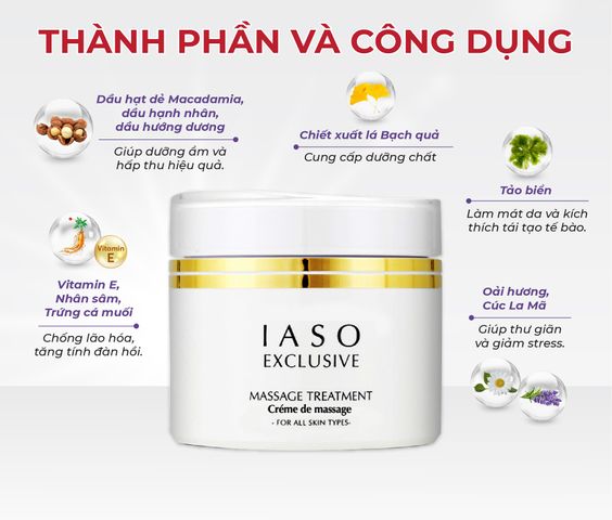 Kem Dưỡng Thải Độc IASO Exclusive - Hỗ Trợ Săn Chắc, Sáng Da, Chăm Sóc Da Mệt Mỏi, 250ml