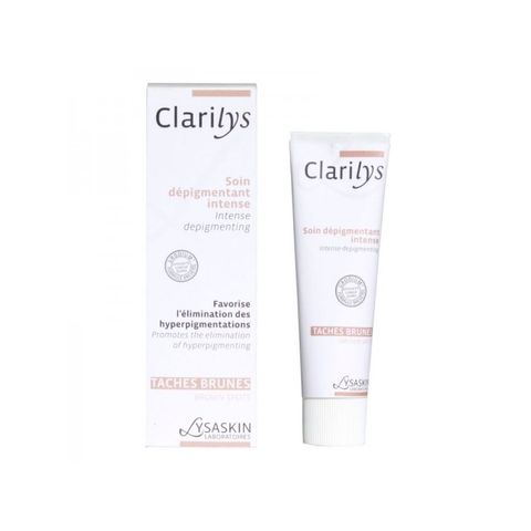 Kem Dưỡng Ẩm Giảm Nám Clarilys Soin Dépigmentant Intense 40ml - Làm Mờ Đốm Nâu, Dưỡng Sáng Da, Thẩm Thấu Nhanh, Trong Suốt, Phù Hợp Với Mọi Loại Da