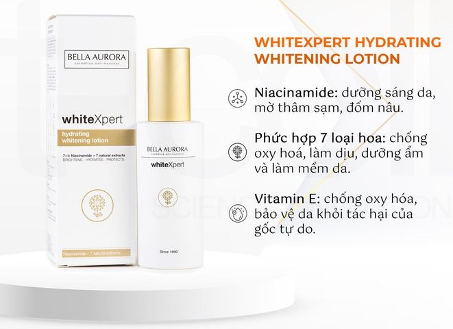 Lotion Bella Aurora WhiteXpert 100ml - Dưỡng ẩm và Làm sáng da hiệu quả, Chiết xuất tự nhiên, Phù hợp mọi loại da