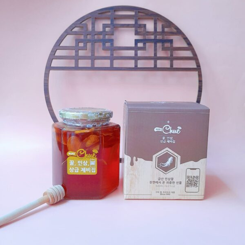 Mật Ong Sâm Saffron Mama Chue Hàn Quốc - Tăng Cường Sức Khỏe, Làm Đẹp Da, Hỗ Trợ Cơ Thể Bồi Bổ, Detox Tự Nhiên 500ml