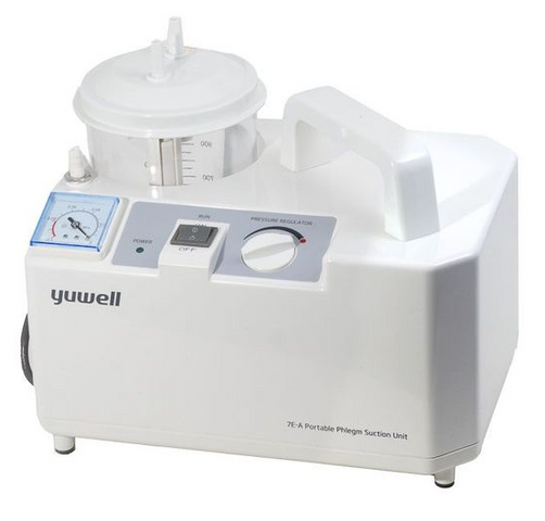 Máy Hút Dịch Yuwell 7E-A 1 Bình Cho Trẻ Em & Người Lớn - Hút Đờm, Mũi, Thiết Kế Gọn Nhẹ, Động Cơ Mạnh Mẽ, Dễ Sử Dụng