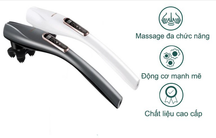 Máy Massage Cầm Tay Jiashi MMS01 Đa Năng 6 Đầu Thay Thế - Thiết Kế Ergonomic, Chất Liệu Cao Cấp, Hiệu Suất Mạnh Mẽ cho Tắm Nềm Thoải Mái