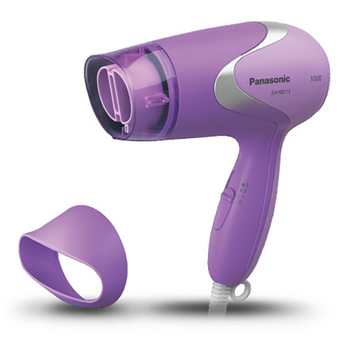 Máy Sấy Tóc Panasonic EH-ND13-V645 1000W - Thiết Kế Gọn Nhẹ, 3 Mức Sấy Nóng, Mát, Ấm, Màu Tím Thời Trang