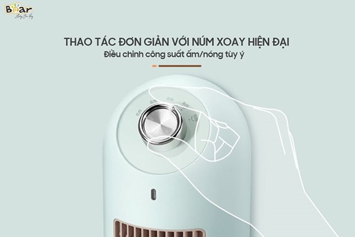 Máy Sưởi Gốm Bear DNQ-C20B1 2000W - Công Nghệ Sưởi PTC Hiện Đại, Yên Tĩnh, An Toàn Cho Mùa Đông ấm áp