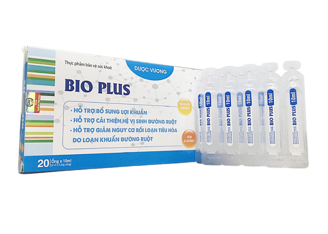 Men Tiêu Hóa Bio Plus Dược Vương - Hỗ Trợ Bổ Sung Lợi Khuẩn, Cân Bằng Hệ Vi Sinh Đường Ruột, Dạng Ống Siro Cho Người Lớn Và Trẻ Nhỏ 20 Ống