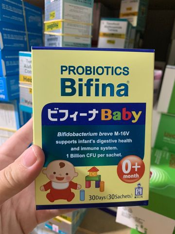 Men Vi Sinh Bifina Baby - Hỗ Trợ Tiêu Hóa Cho Trẻ, Bổ Sung Lợi Khuẩn, Ngừa Táo Bón, Hộp 30 Gói, Dinh Dưỡng Tốt Cho Bé