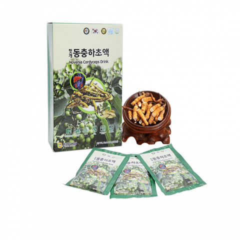 Nước Đông Trùng Hạ Thảo Jeong Won Hovenia Cordyceps - Hỗ Trợ Bổ Gan, Tăng Cường Sức Khỏe, 30 Gói x 80ml