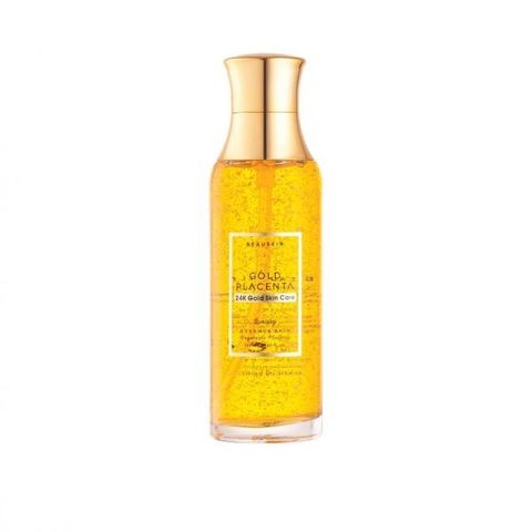 Nước Hoa Hồng Beauskin Luxury 24K Placenta Gold 130ml - Dưỡng Ẩm, Se Khít Lỗ Chân Lông, Làm Trắng Da Hàn Quốc