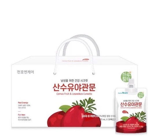 Nước Hồng Sâm Sơn Thù Dũ Chunho Ncare - Hỗ Trợ Sức Khỏe & Sinh Lý Nam Giới - Hộp 30 Gói Dễ Dùng, Ngon Miệng