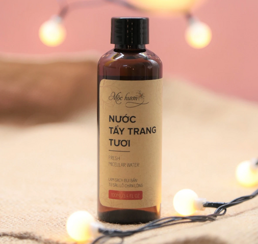 Nước Tẩy Trang Tươi Mộc Hương Fresh Micellar Water 100ml - Làm Sạch Sâu, Dịu Nhẹ Cho Mọi Loại Da, Chiết Xuất Hoa Hồng Tự Nhiên