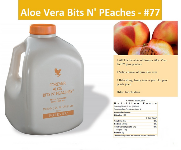 Nước Uống Dinh Dưỡng Đẹp Da Forever Aloe Bits N'Peaches 1L - Hỗ Trợ Làm Đẹp, Cải Thiện Tiêu Hóa, Hương Vị Đào Ngọt Ngào