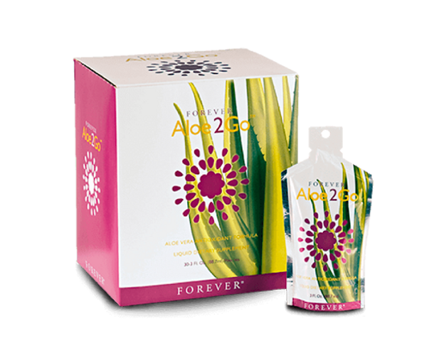 Nước Uống Dinh Dưỡng Forever Aloe2Go Tự Nhiên - Bổ Sung 75 Vi Dưỡng Chất, Hỗ Trợ Làm Đẹp Da, Thải Độc Cơ Thể