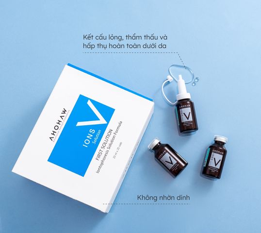 Serum Cấp Ẩm Ahohaw Ions V Solution - Hỗ Trợ Làm Dịu, Bảo Vệ Và Tái Tạo Da Nhạy Cảm, Chứa SRGF H1 Complex 20ml