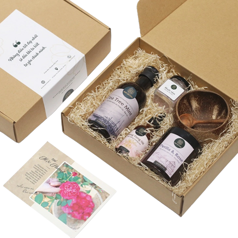Set Chăm Sóc Body An Yên Mộc Hương - Bộ Giảm Mụn Từ Thiên Nhiên, Gel Làm Sạch, Tẩy Tế Bào Chết, Dưỡng Da, Phù Hợp Mọi Loại Da