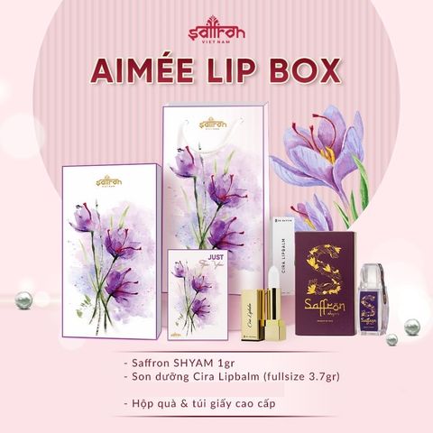 Set Quà Saffron Nhụy Hoa Nghệ Tây Shyam và Son Dưỡng Cira Lipbalm - Quà Tặng Sang Trọng, Sức Khỏe và Sắc Đẹp cho Phái Đẹp