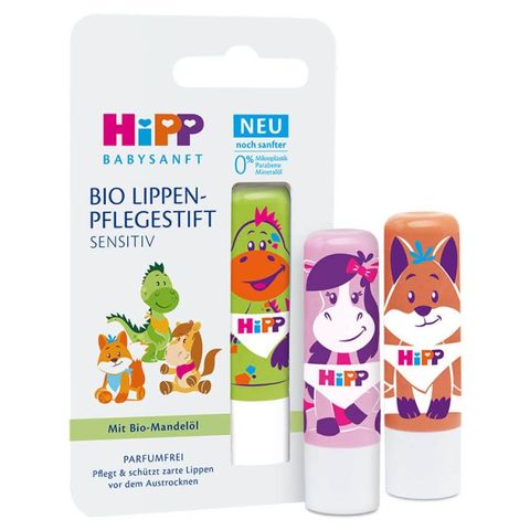 Son Dưỡng Môi Hữu Cơ Cho Bé HiPP Babysanft Bio - Dưỡng Ẩm Mềm Mại, An Toàn, Thiết Kế Đáng Yêu, 4.8g