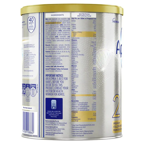 Sữa Aptamil Profutura Synbiotic số 2 cho trẻ từ 6-12 tháng - Sữa bột Non-GMO, hỗ trợ tiêu hóa và phát triển trí não