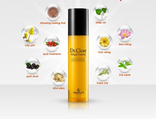 Sữa Dưỡng Ngừa Mụn The Skin House Dr. Clear Magic Lotion 50ml - Cấp Ẩm, Kiểm Soát Dầu, Chăm Sóc Da Mịn Màng
